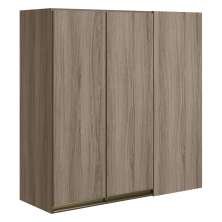 Armario Canto Reto 2P MDF 86 cm Kali 12043 Carvalho Toq Carvalho Toq Nicioli