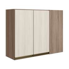 Armario Canto Reto 2P MDF 89cm Kali 12213 Carvalho Toq Bianco Toq Nicioli
