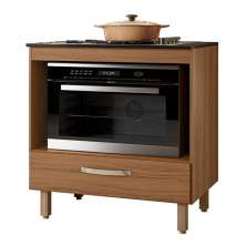 Balcão Cozinha para Cooktop 80cm com 1 Gaveta Ipe