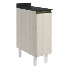 Balcao Com Tampo 1P 30 cm MDF Kali 12217 Bianco Toq Bianco Toq Nicioli