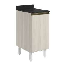 Balcao Com Tampo 1P 40 cm MDF Kali 12218 Bianco Toq Bianco Toq Nicioli