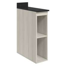 Balcao Nicho Com Tampo 20 cm MDF Kali 12216 Bianco Toq Nicioli