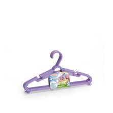 Conjunto Kit 3 Cabides Infantil Sortidos Colorido Plástico