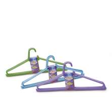 Conjunto Kit Com 3 Cabides Tradicional Sortidos Plástico