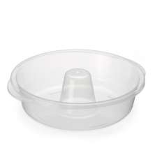 Forma de Pudim Para Microondas Plástico Transparente 1,9L