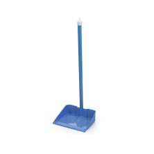 Pá de Lixo de Plástico Para Limpeza Com Cabo Cor Azul