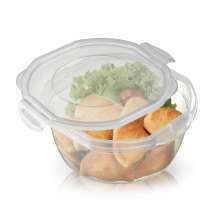 Pote Plástico Para Microondas Freezer Grande Com Trava 2,3L