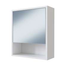 Armário Para Banheiro 1 Porta Com Espelho B85 Branco NOVAM