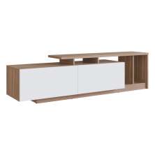 Rack Bancada Para TV 50 Pol 2 Portas B91 Montana Branco NOVAM