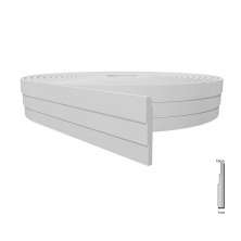 Rodapé Autocolante Flexível  - Boiserie Roda Meio Moldura Eva - 10cm 10 Metros