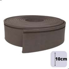 Rodapé Autocolante Flexível  - Boiserie Roda Meio Moldura Eva - 10cm 10 Metros