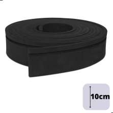 Rodapé Autocolante Flexível  - Boiserie Roda Meio Moldura Eva - 10cm 10 Metros