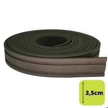 Rodapé Autocolante Flexível  - Boiserie Roda Meio Moldura Eva - 3,5cm 5 Metros