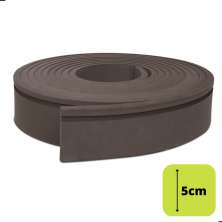 Rodapé Autocolante Flexível  - Boiserie Roda Meio Moldura Eva - 5cm 5 Metros