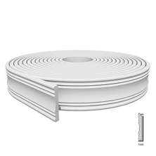 Rodapé Autocolante Flexível  - Boiserie Roda Meio Moldura Eva - 7cm 10 Metros