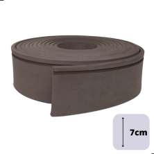 Rodapé Autocolante Flexível  - Boiserie Roda Meio Moldura Eva - 7cm 10 Metros