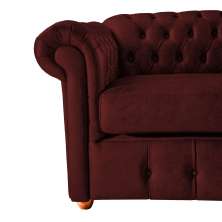 Kit Dois Sofás Chesterfield Capitone Luis XV Vicenzo Bordo Couro Eco 1,80 / Decoracao, sala tv estar, recepçao