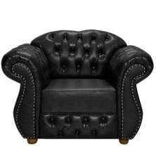 Poltrona Chesterfield Merlo Corano Preto