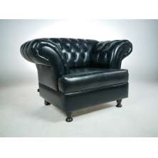 Poltrona Decorativa Chesterfield Imperador Sala, Recepção Novo Encanto - Corano Preto