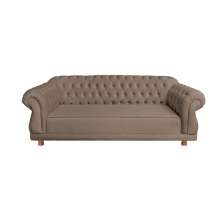 Sofá Chester Field Elisabeth Suede Capuccino Sala/Recepção