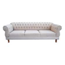 Sofá Chester Field Elisabeth Suede Nude Sala/Recepção