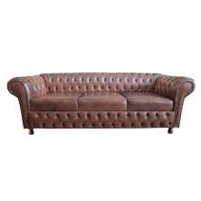 Sofá ChesterField Victório 2,30 Corano Marrom Sala/Recepção