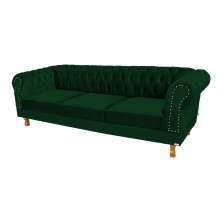 Sofá Chesterfield Duque Suede Verde MusgoSala/Recepcao