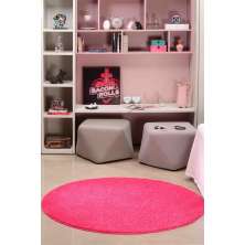 Tapete Para Sala e Quarto Classic Teen Redondo Pink 2,00m 1 Peça - Oásis