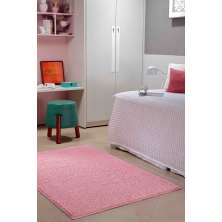 Tapete Para Sala e Quarto Classic Teen Rosa 1,50m X 2,00m  1 Peça - Oásis