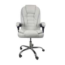 Cadeira De Escritório Presidente Soft Reclinável Ergonômica Branco