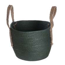 Cesto Duo Tramado Verde 29 cm