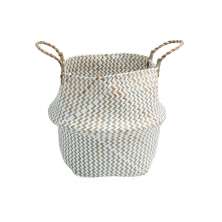 Cesto Seagrass Branco 39 cm