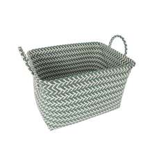 Cesto Tramado Verde 40 cm