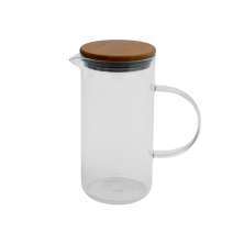 Jarra de Vidro com Tampa de Bambu 750ml Oikos Natural