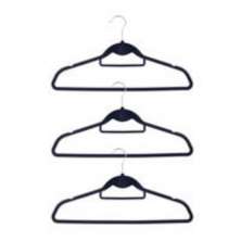 Kit com 3 Cabides Toq Veludo Preto