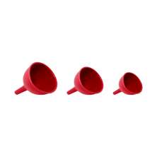 Kit com 3 Funis Oikos Vermelho