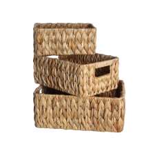 Kit com 3 Organizadores Fibra Natural
