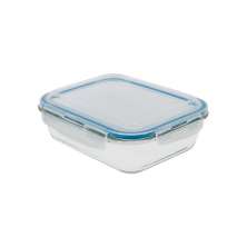 Pote de Vidro com Tampa Transparente Oikos 1,04L Natural