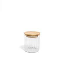 Pote de Vidro com Tampa de Bambu 500ml Oikos Natural