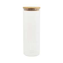 Pote de Vidro com Tampa de Bambu Oikos 2L Natural