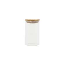 Pote de Vidro com Tampa de Bambu Oikos 300ml Natural