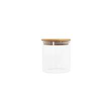 Pote de Vidro com Tampa de Bambu Oikos 400ml Natural