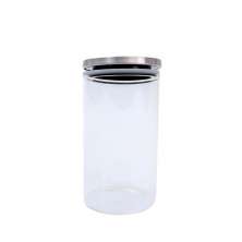 Pote de Vidro com Tampa de Inox Oikos 450ml Natural