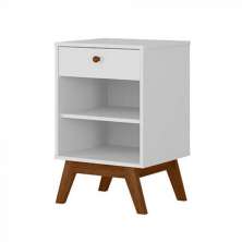 Mesa Cabeceira Retrô 1 Gaveta Versalhes
