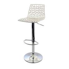 Banqueta Spider Bar Cozinha 37X34Cm Policarbonato Branco