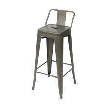 Banqueta Tolix Com Encosto Baixo - Bronze
