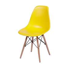 Cadeira Eames DSW Base madeira assento - Amarela