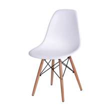 Cadeira Eames DSW Base madeira assento - Branco