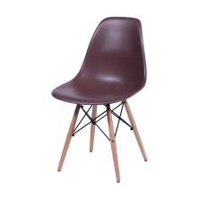 Cadeira Eames DSW Base madeira assento - Café
