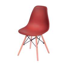 Cadeira Eames DSW Base madeira assento - Telha